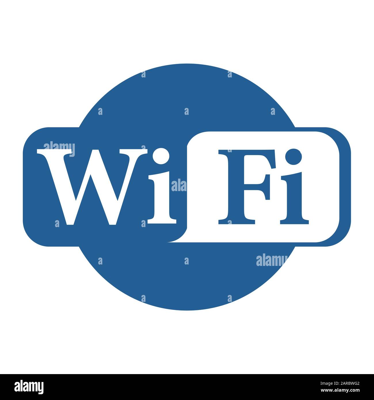 Das Wi-Fi-Signalsymbol. Modernes Modem-Internetsymbol. Stock Vektor