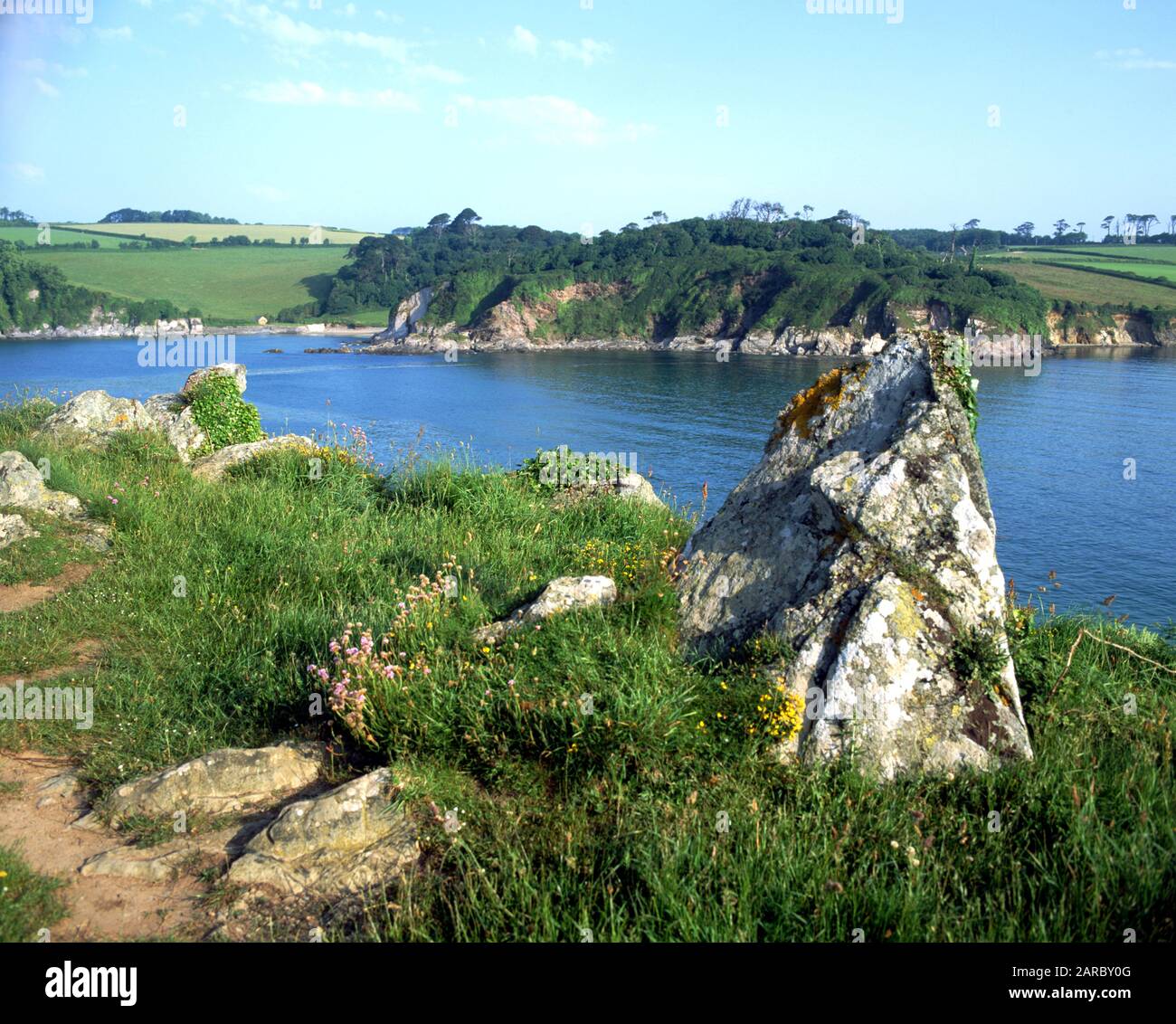 Muxham Point, Erme Mouth in der Nähe von Bigbury on Sea, South Hams, Devon. Stockfoto