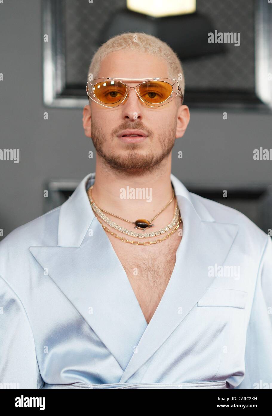 Los Angeles, Calidornia, USA. Januar 2020. Andrew Watt bei den 62. Grammy Awards im Staples Center in Los Angeles, Calidornia, USAlifornia am 26. Januar 2020. Kredit: Tony Forte/Media Punch/Alamy Live News Stockfoto