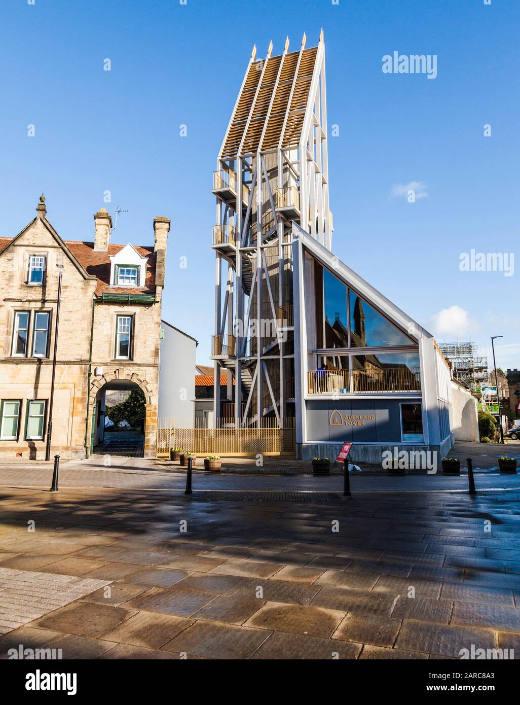 The Auckland Tower in Bishop Auckland, England, Großbritannien. Stockfoto