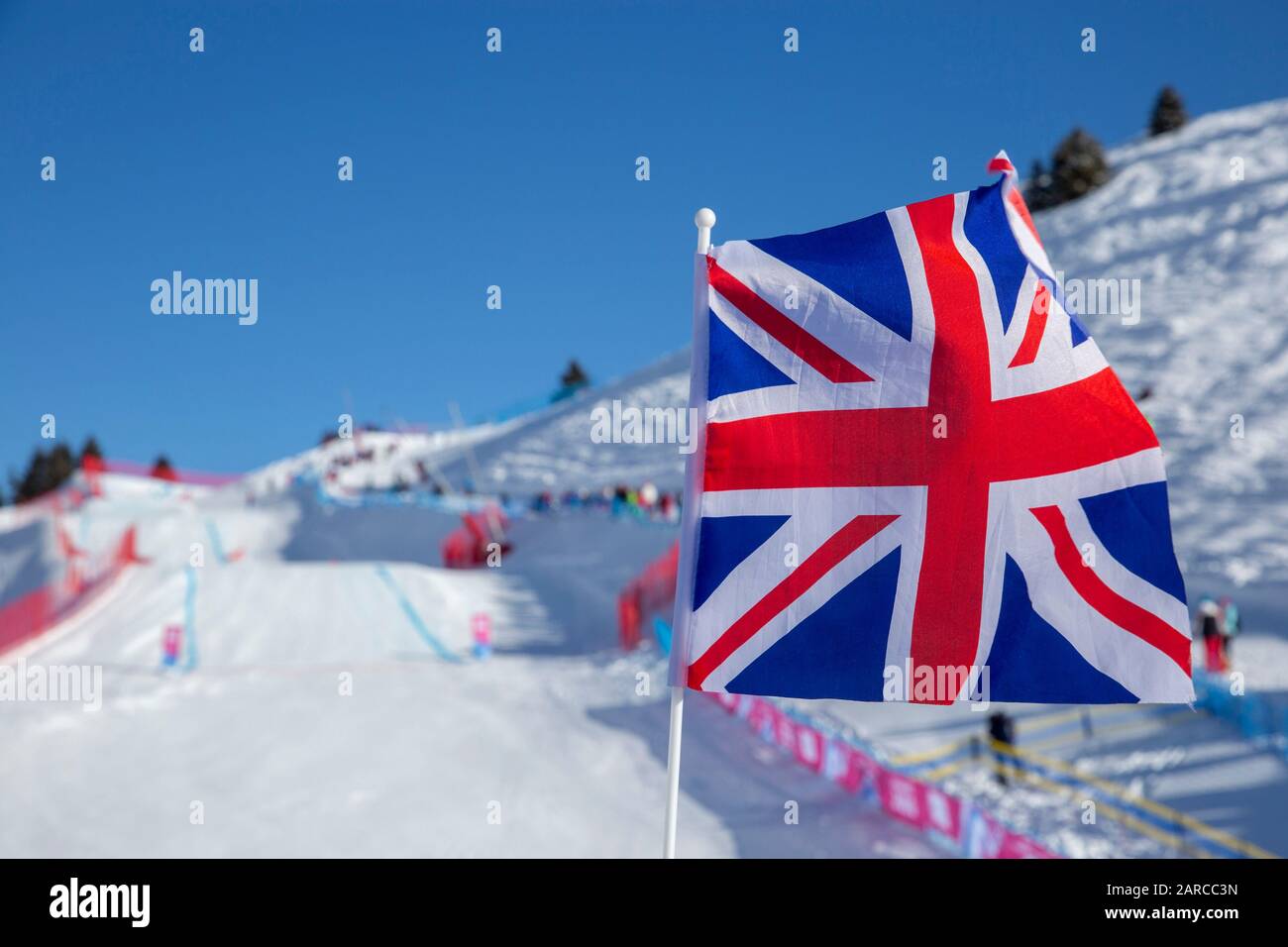 Ski-Kreuz bei den Jugend-Olympischen Spielen 2020 in Lausanne am 19. Januar 2020 im Winterpark Villars in der Schweiz. Stockfoto