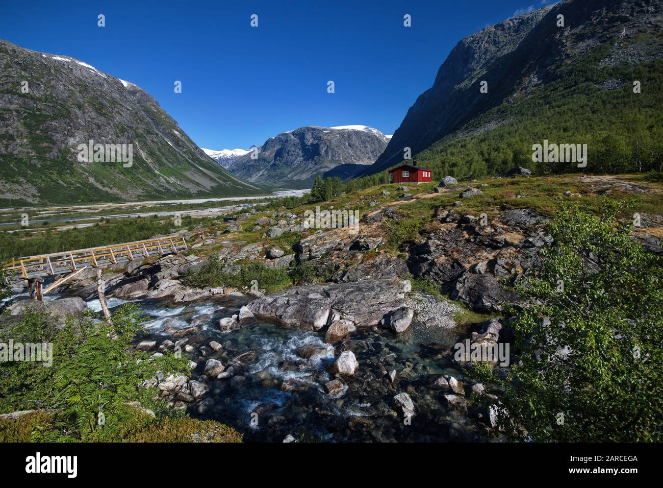 Jostedalsbreen Nationalpark Stockfoto