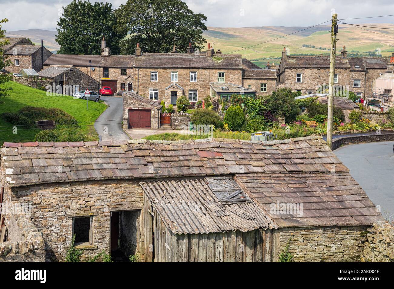 Yorkshire Dales, England - Gayle ist ein typisches Dorf in Dales Stockfoto