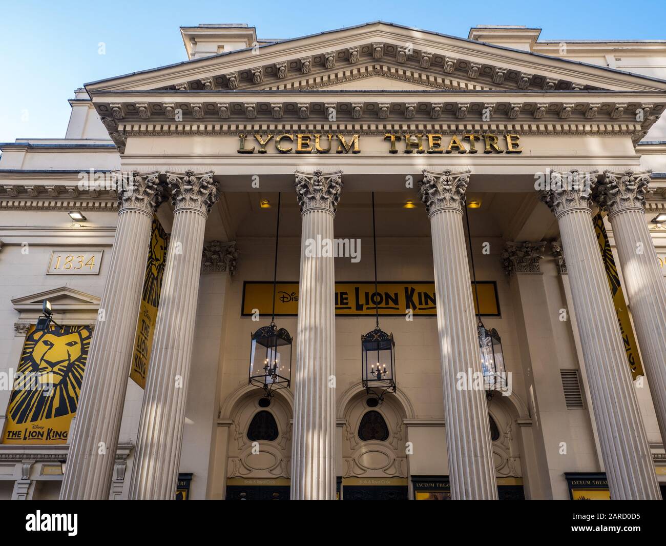 Lyceum Theatre, London, England, Großbritannien, GB. Stockfoto