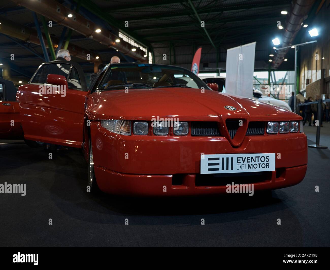 Alfa Romeo SZ (Sprint Zagato) oder es-30. Retro Málaga 2020, Andalusien, Spanien. Stockfoto