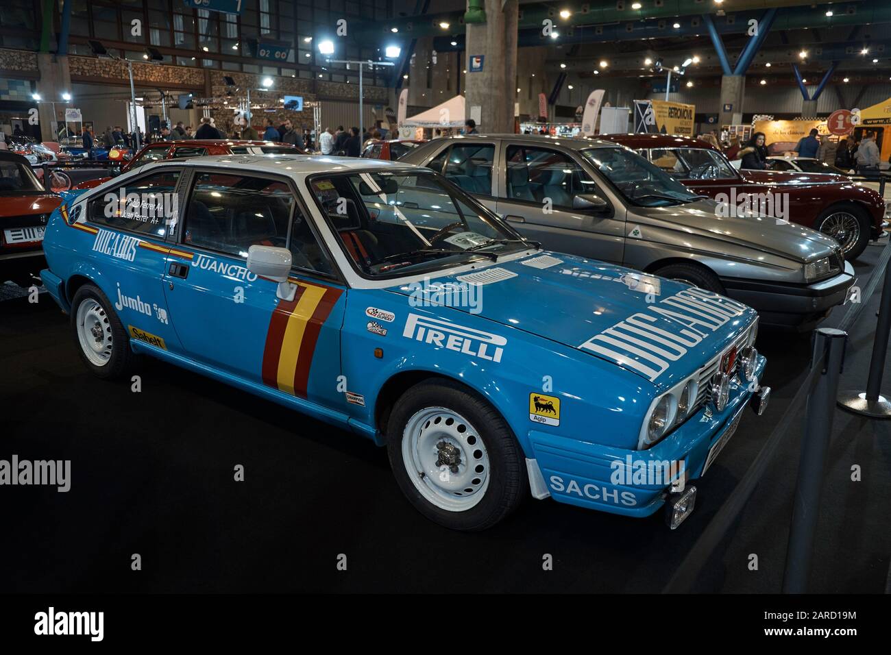 Alfa Romeo Sprint. Retro Málaga 2020. Stockfoto