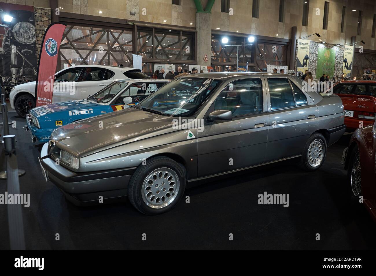 1996 Alfa Romeo 155. Retro Málaga 2020, Andalusien, Spanien. Stockfoto