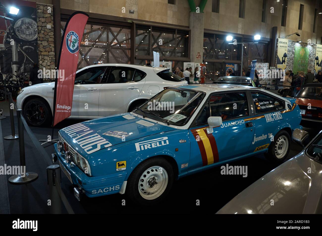 Alfa Romeo Sprint. Retro Málaga 2020. Stockfoto