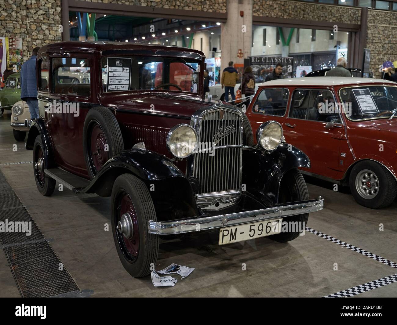 1934 Fiat Balilla. Retro Málaga 2020. Andalusien, Spanien. Stockfoto