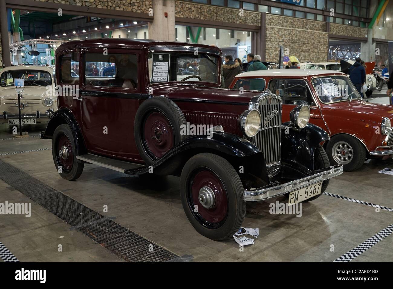 1934 Fiat Balilla. Retro Málaga 2020. Andalusien, Spanien. Stockfoto