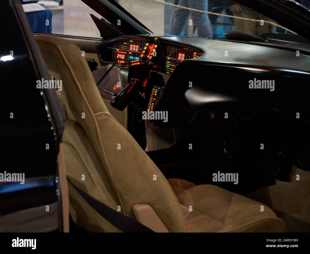 Kitt, Replik von Knight Rider. Retro Málaga 2020, Andalusien, Spanien. Stockfoto