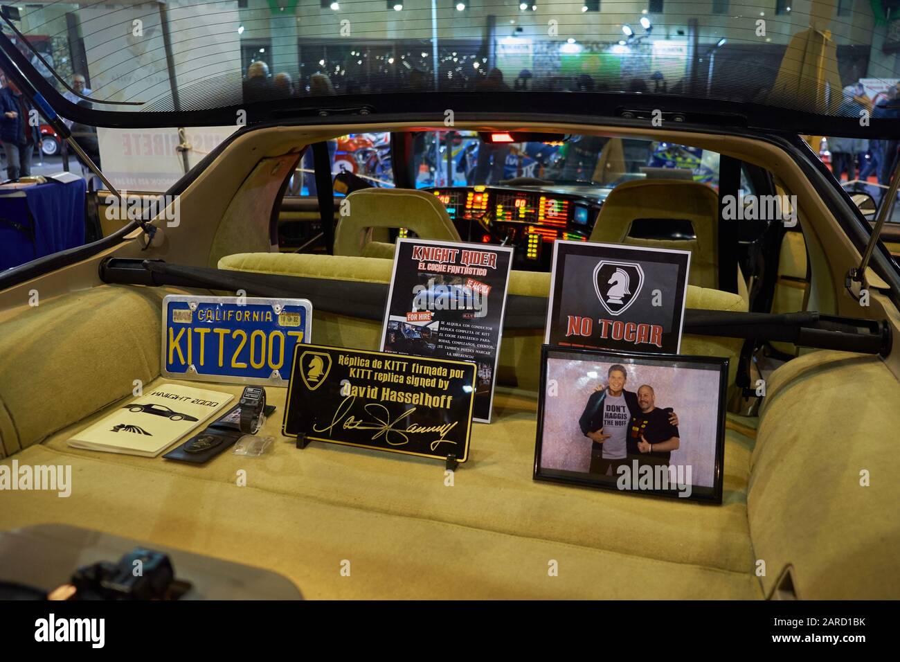 Kitt, Replik von Knight Rider. Retro Málaga 2020, Andalusien, Spanien. Stockfoto