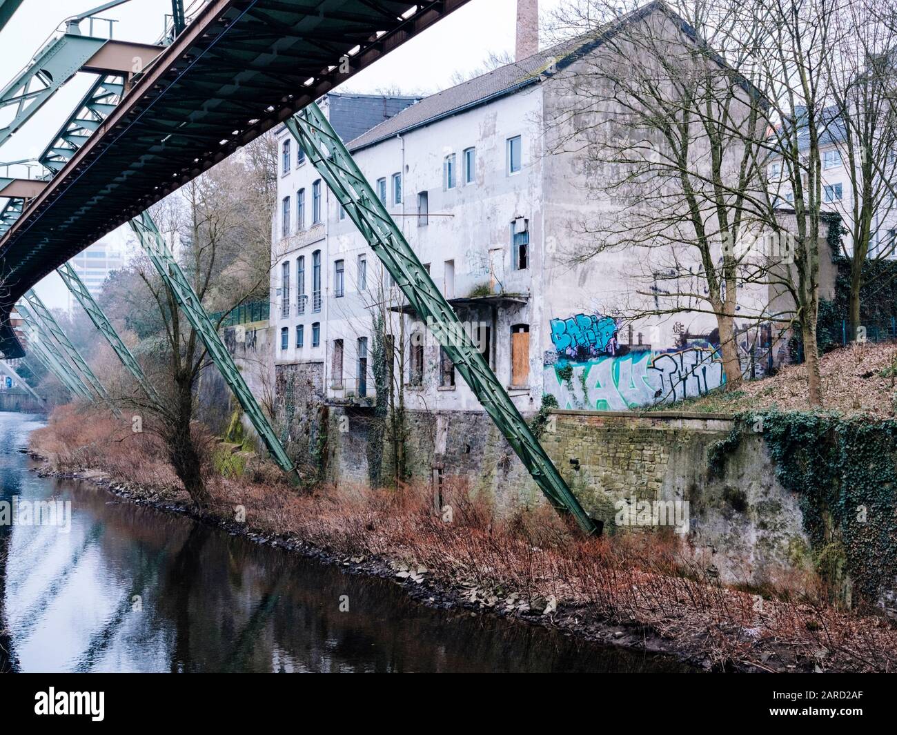 Schwebebahn Wuppertal Stockfoto