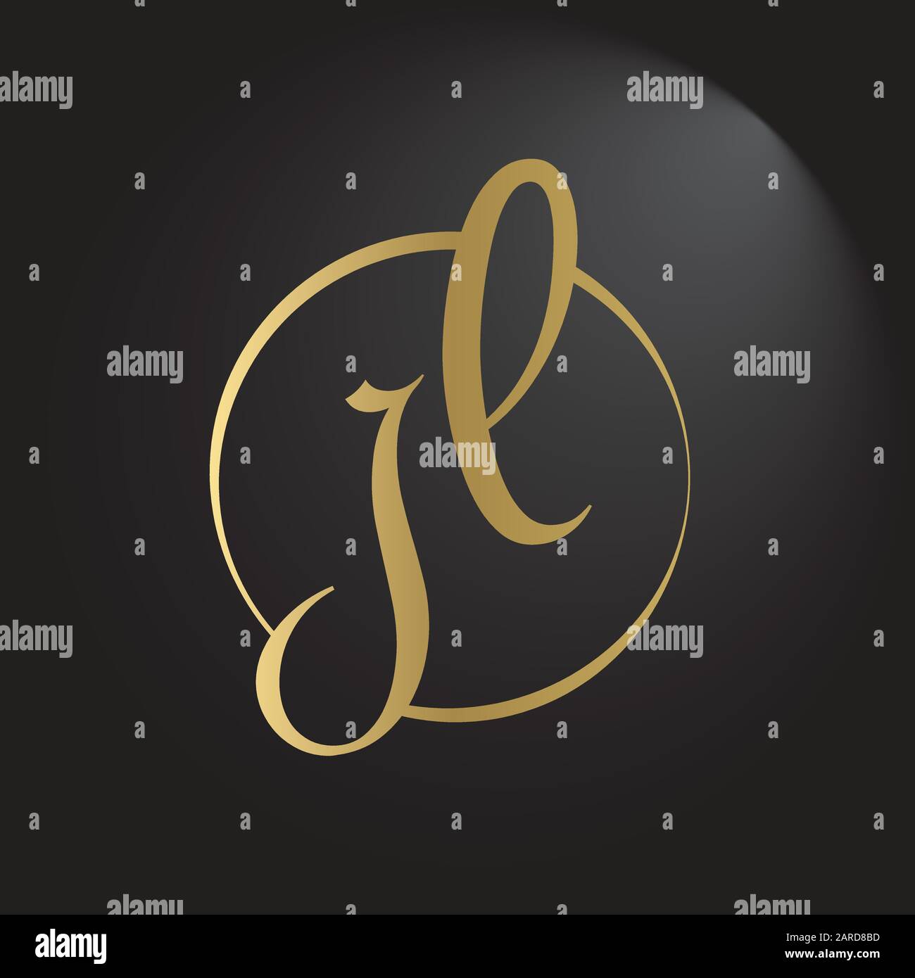 Vektor-Vorlage für Letter-JL-Logo-Design. Erste Jl-Vektor-Darstellung Mit Verknüpfter Letter Stock Vektor