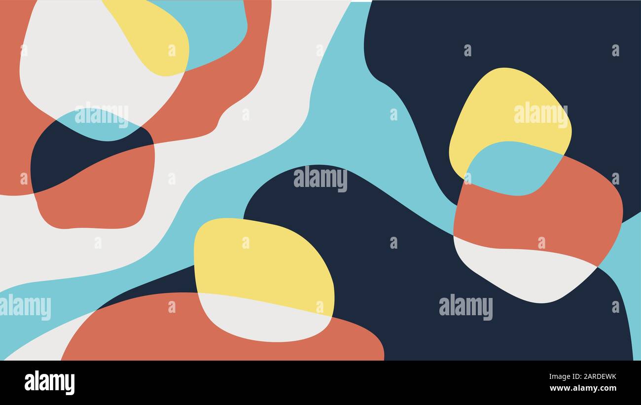 Abstrakter bunter Hintergrund in Pastell- oder Retro-Farben. Stock Vektor