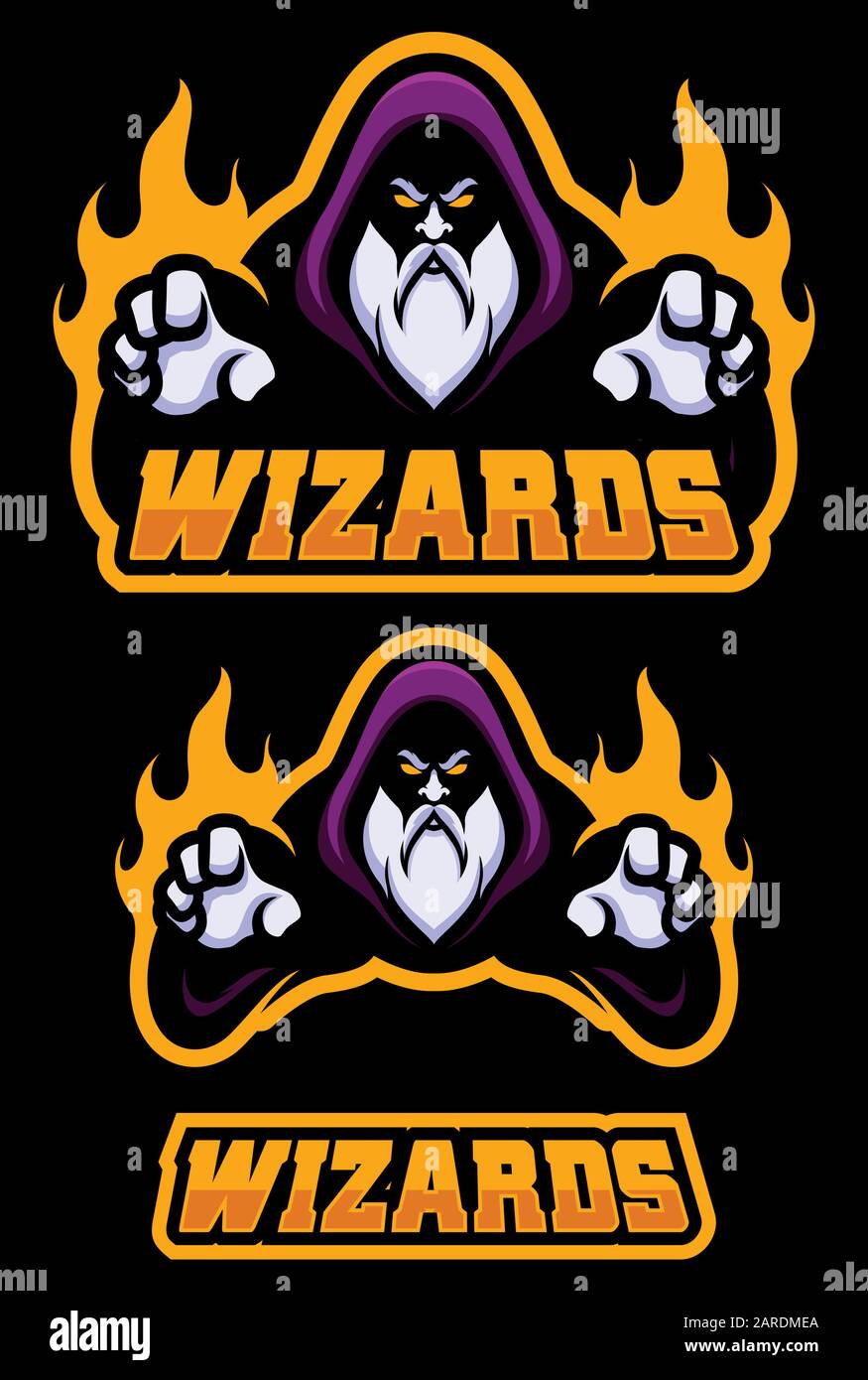 Wizard Cartoon Mascot Stock Vektor