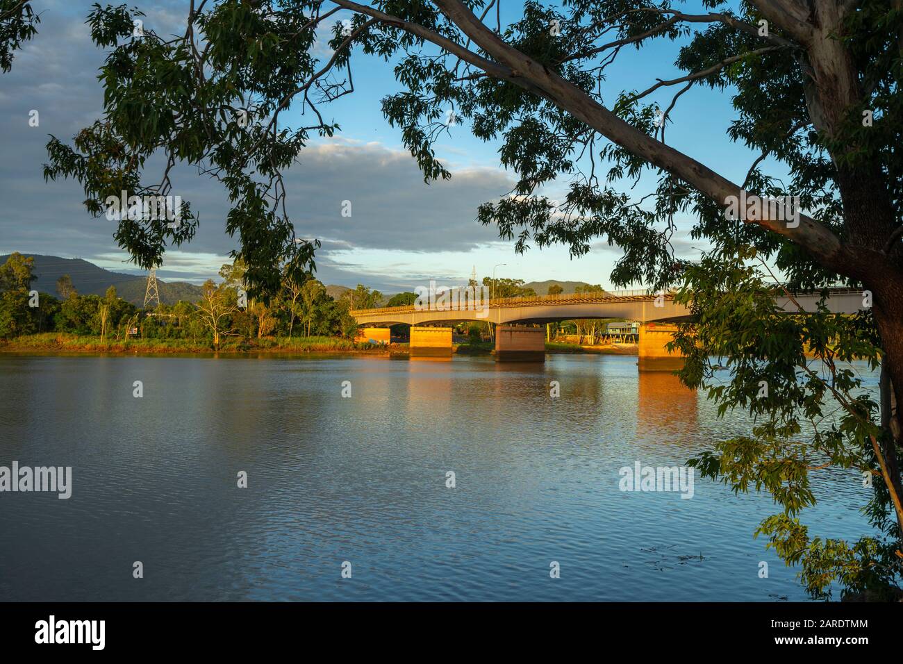 Fitzroy Bridge über den Fitzroy River bei Rockhampton, Central Queensland Stockfoto