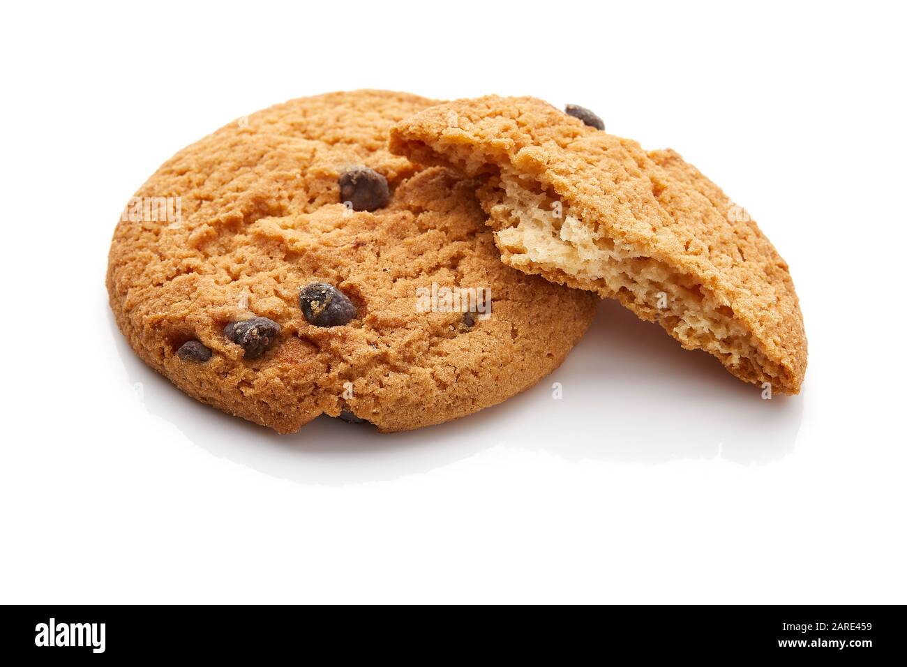 Cookie Auf weißem Hintergrund Isoliert Stockfoto