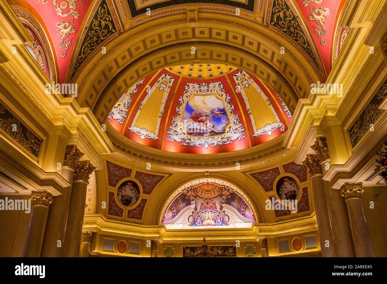 Das Innere des venezianischen Hotels und Kasinos in Macau Stockfoto