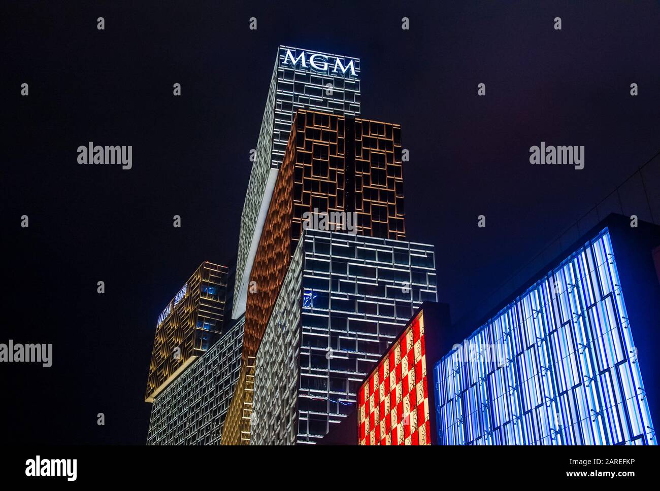 Das MGM Cotai Hotel und Casino in Macau Stockfoto