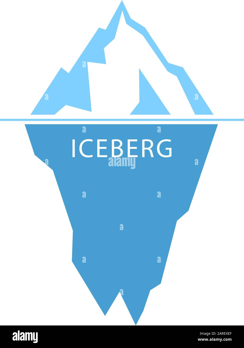 Iceberg Vector Logo Stock Vektor
