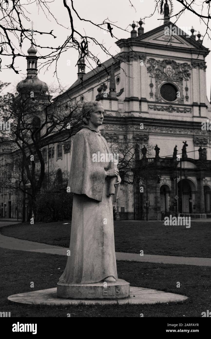 Christliche Themen in Prag, Tschechien Stockfoto