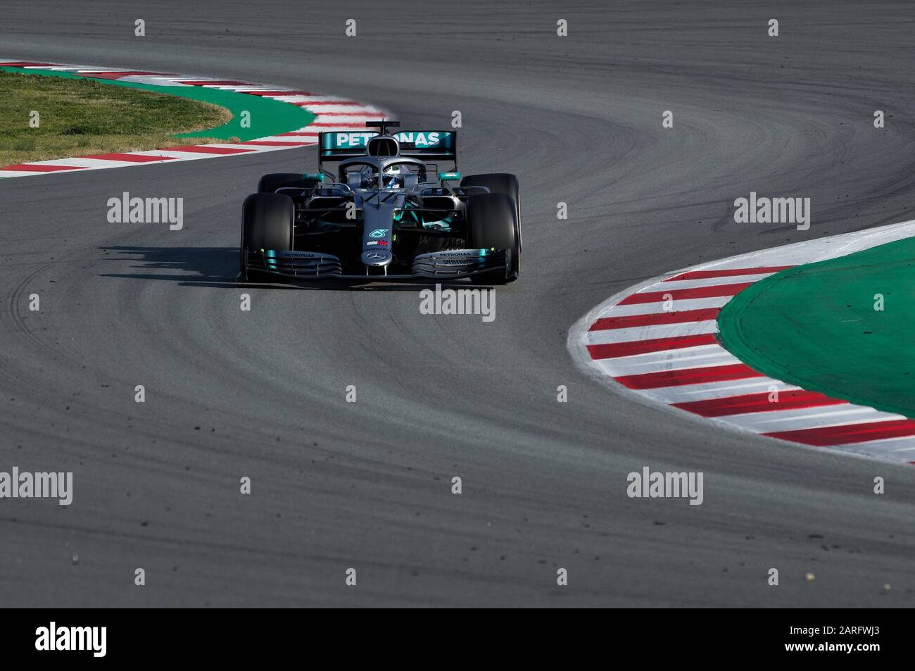 Valtteri Bottas (77), Mercedes AMG F1. Barcelona, Spanien. Februar 2019. F1 Testtage. F1-Weltmeisterschaft 2019 Stockfoto