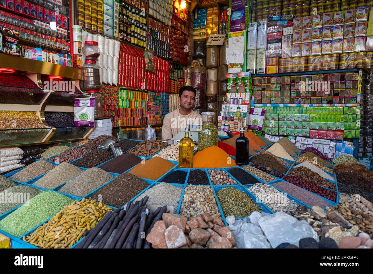 Lokaler Händler, Herat, Afghanistan, Asien Stockfoto