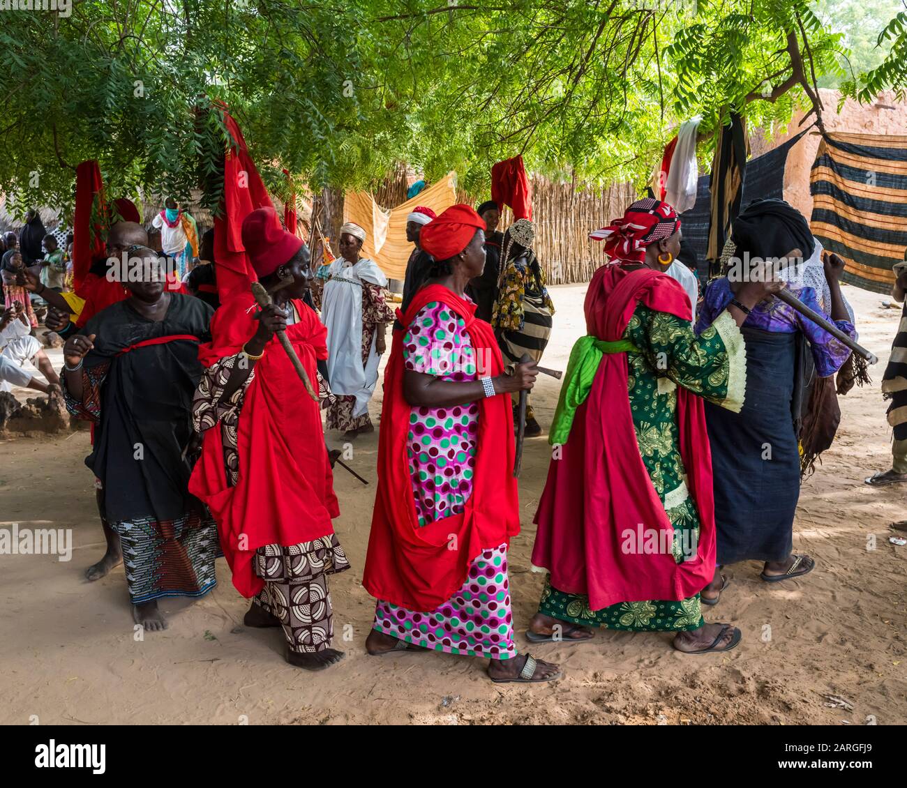Voodoo-Zeremonie in Dogondoutchi, Niger, Westafrika, Afrika Stockfoto