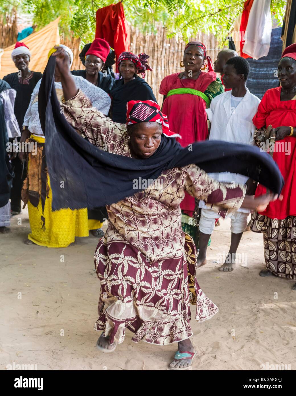 Voodoo-Zeremonie in Dogondoutchi, Niger, Westafrika, Afrika Stockfoto
