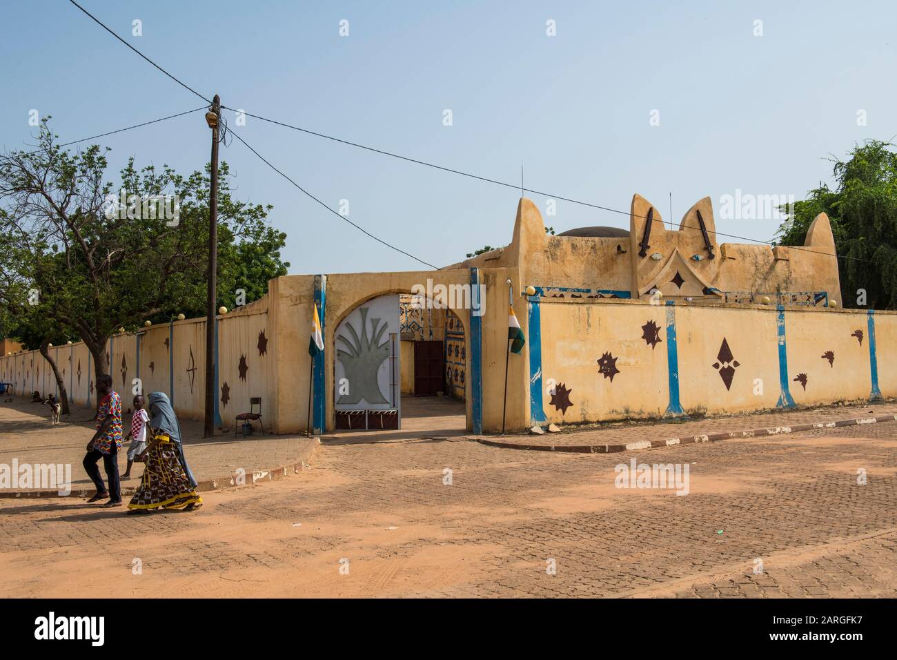Sultans Palast von Koure, Niger, Westafrika, Afrika Stockfoto