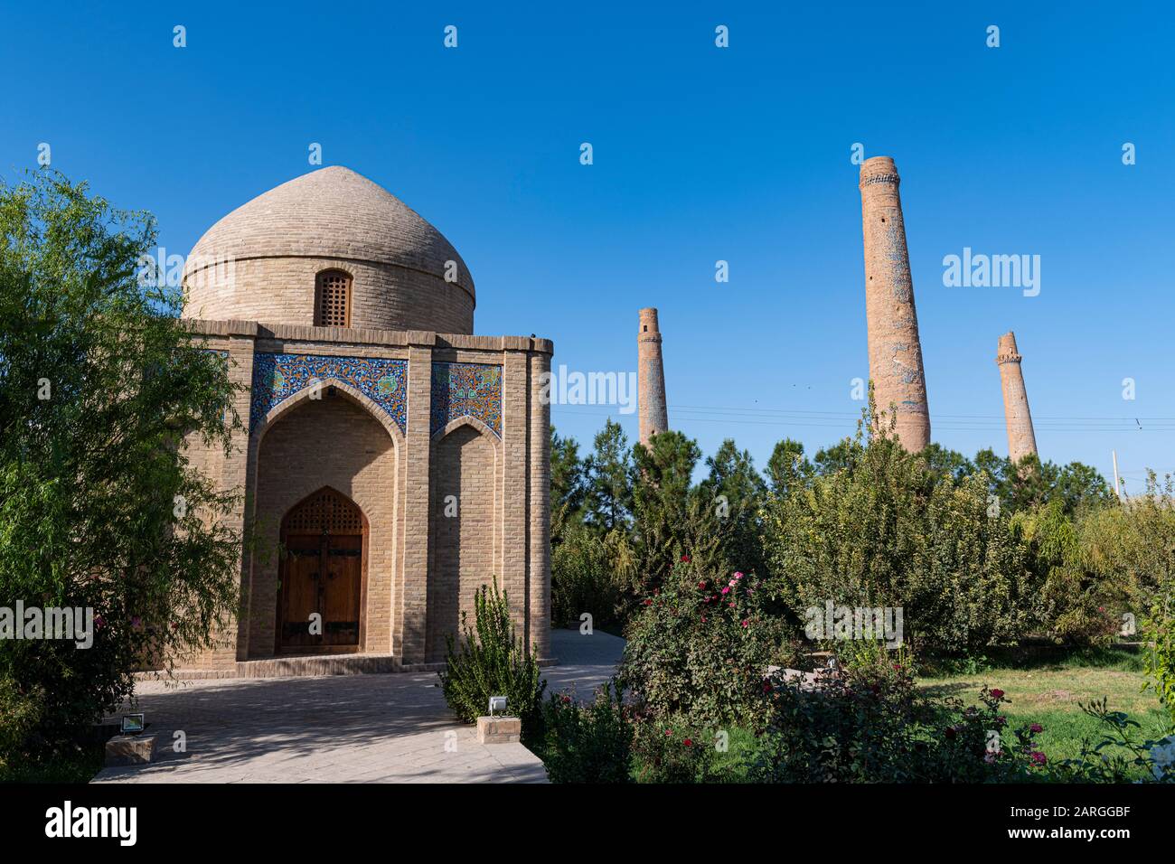 Musalla Minarette von Herat, Herat, Afghanistan, Asien Stockfoto