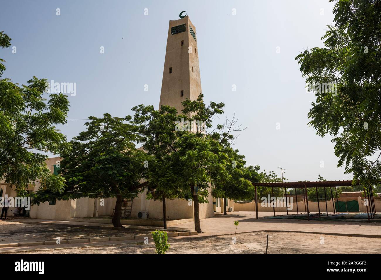 Zentrale Moschee von Koure, Niger, Westafrika, Afrika Stockfoto