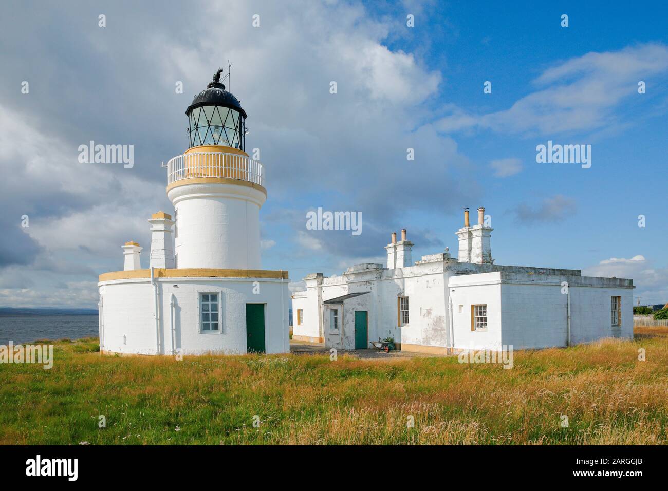 Leuchtturm Chanonry Point, Black Isle, Highland, Schottland, Großbritannien, Europa Stockfoto