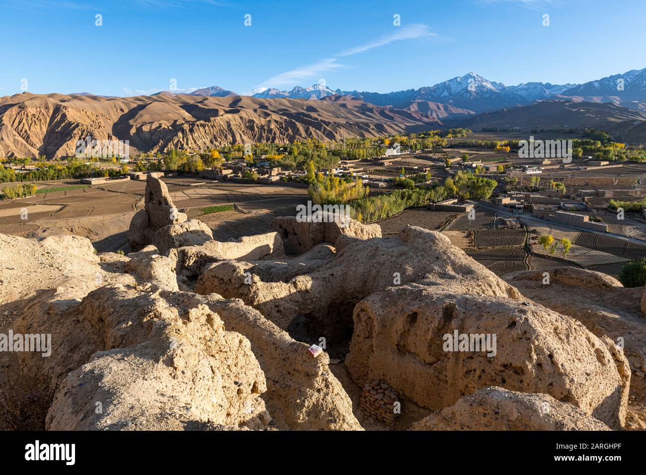 Schahr-e Gholghola (Stadt der Schreie) Ruinen, Bamyan, Afghanistan, Asien Stockfoto