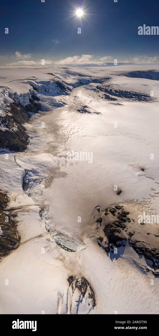 Grimsvotn Volcano, Vatnajokull Ice Cap Glacier, Vatnajokull National Park, Island Stockfoto