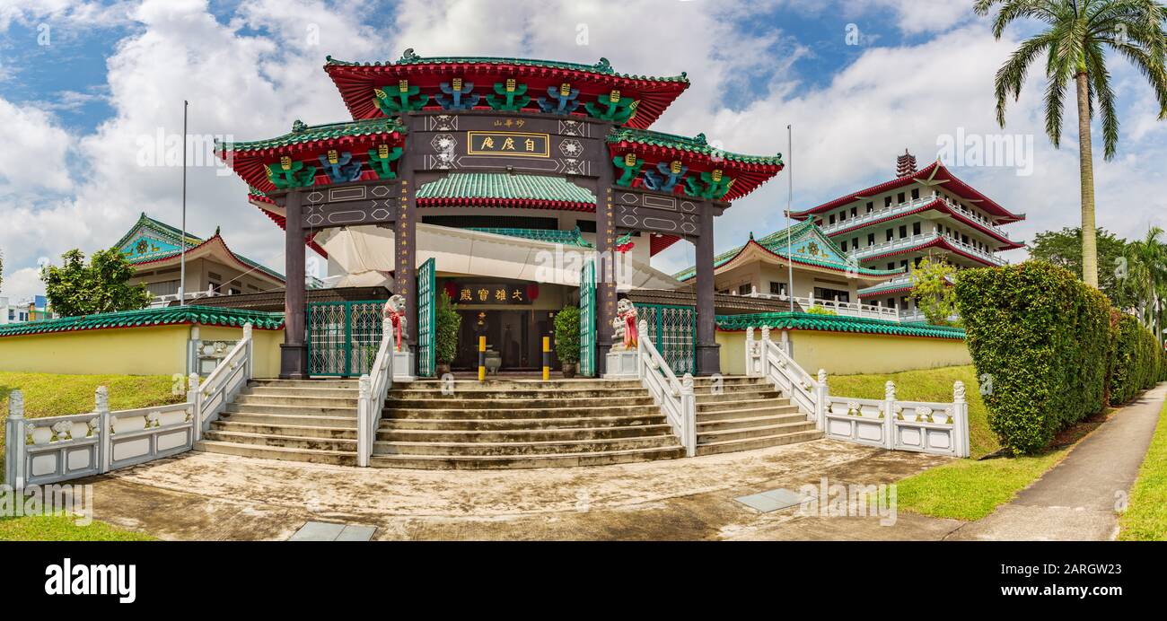 Singapur, SINGAPUR - CIRCA SEPTEMBER 2017: Der Tse Tho Aum Tempel von Singapur, Singapur. Stockfoto