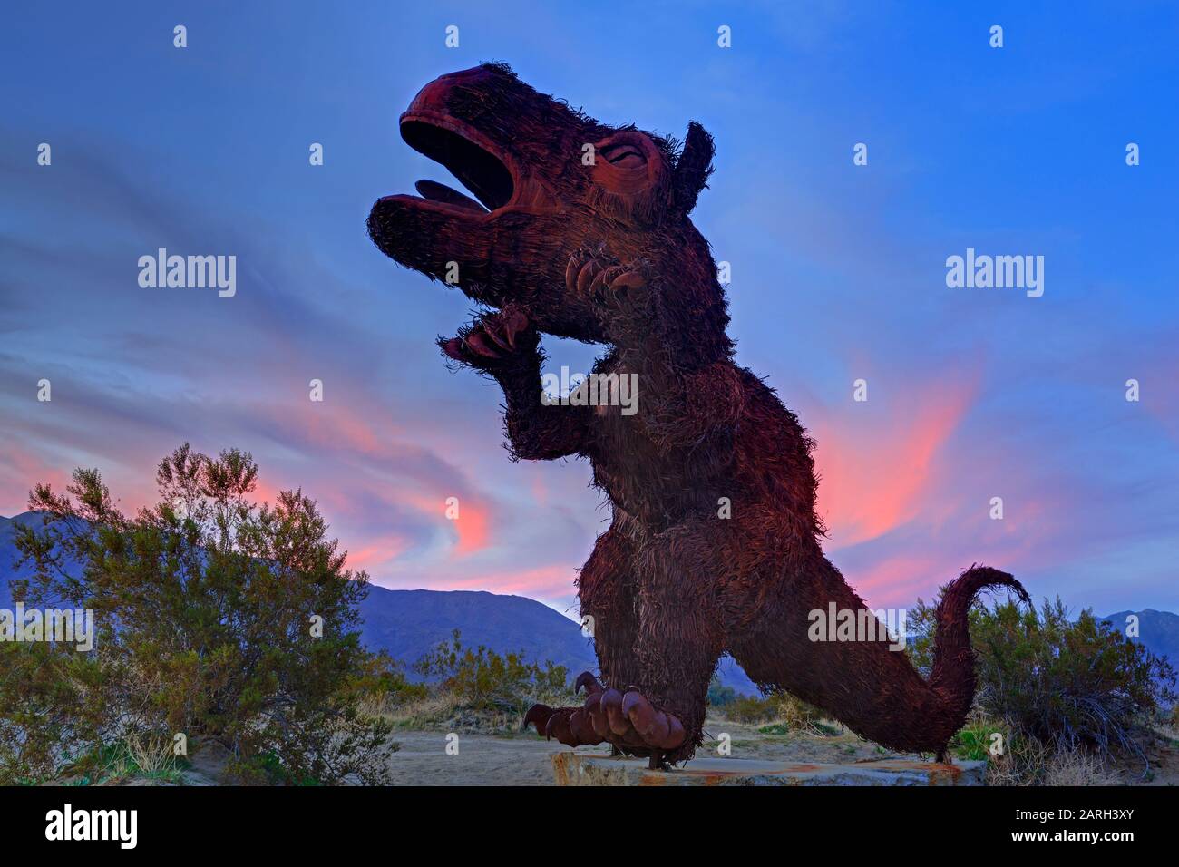 Faulplastik von Ricardo Breceda, Anza-Borrego Desert, Borrego, Springs, Südkalifornien, USA Stockfoto