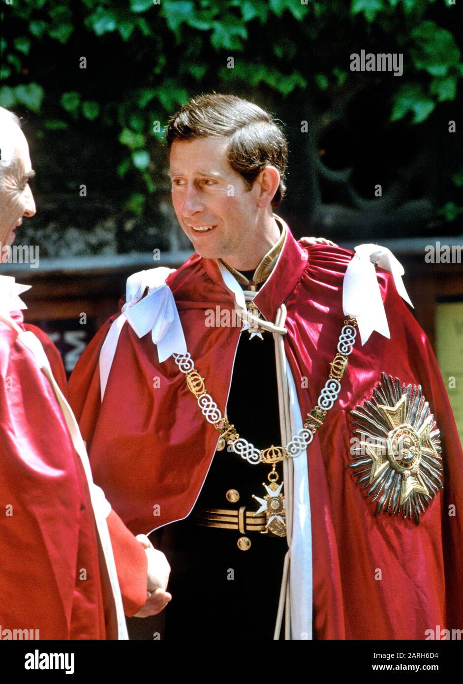 HRH Prince Charles besucht Den Auftrag der Bath-Zeremonie in der Westminster Abbey, London, Großbritannien 1986 Stockfoto