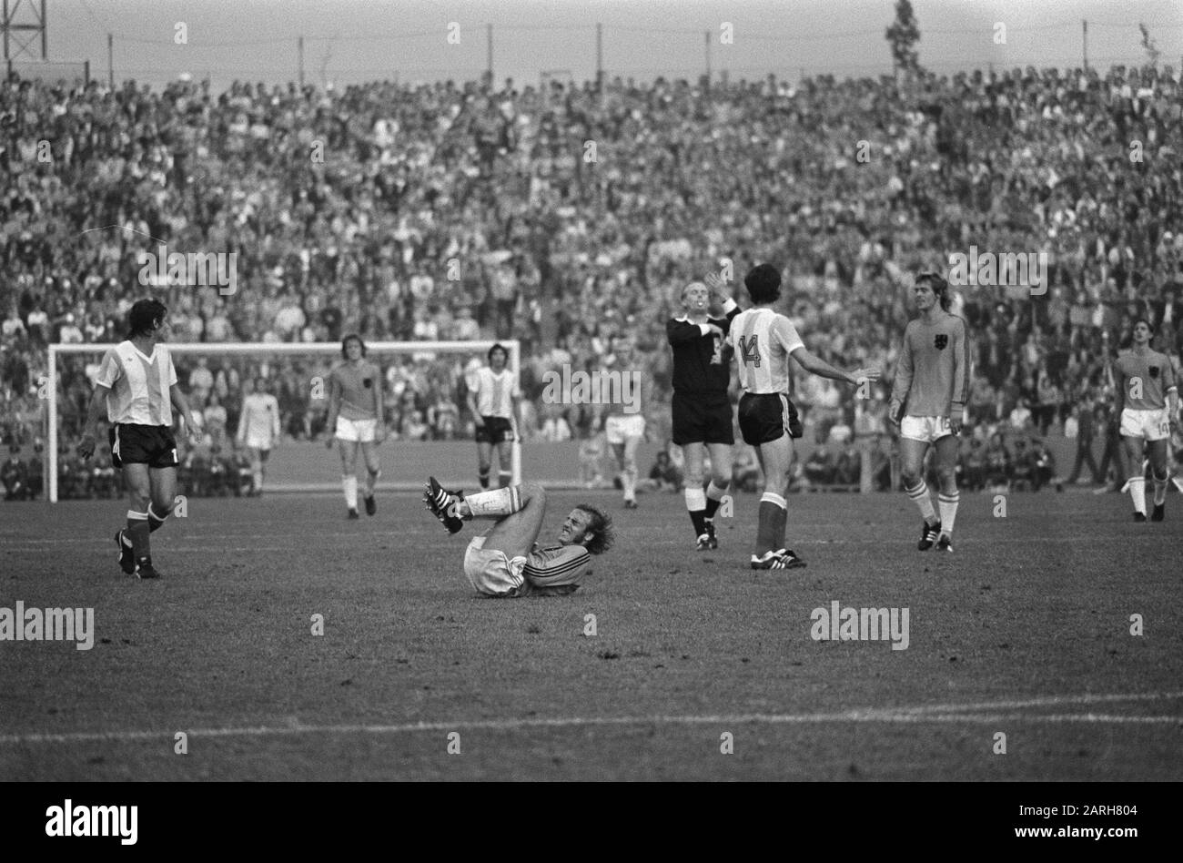 Weltmeisterschaft 74, Niederlande gegen Argentinien 4-0 Datum: 26. Juni 1974 Schlagwörter: Sport, Fußball, Weltmeisterschaften Stockfoto