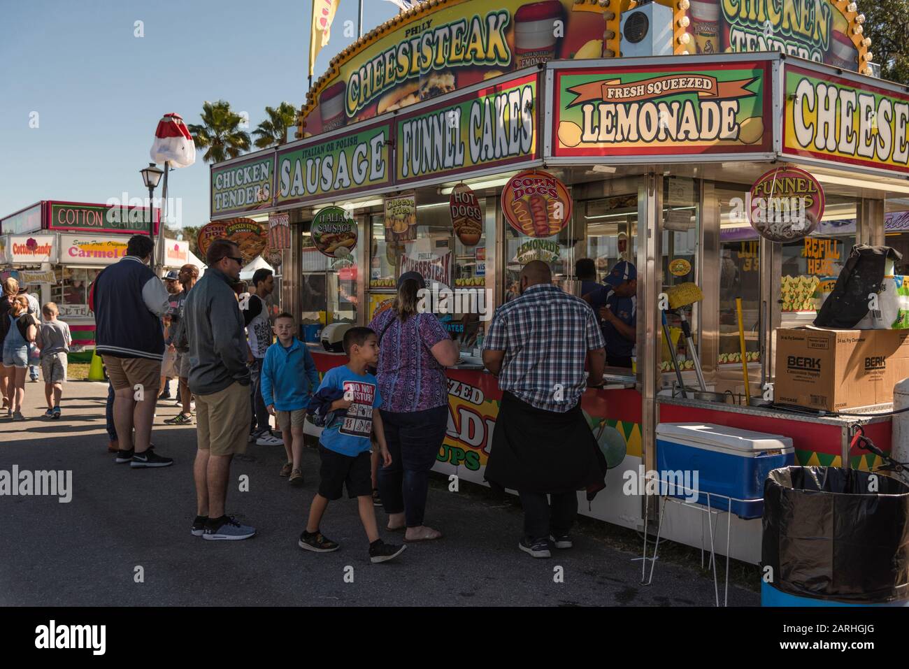 Grillraucher Pigfest Lakeland, Florida USA Stockfoto