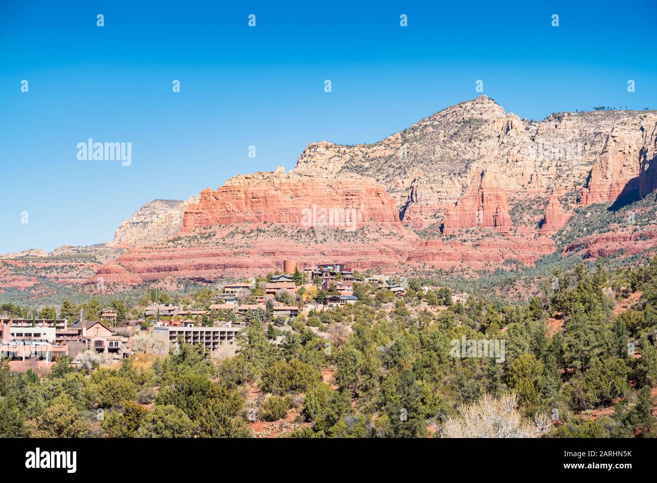 Sedona Arizona USA an einem sonnigen Tag Stockfoto