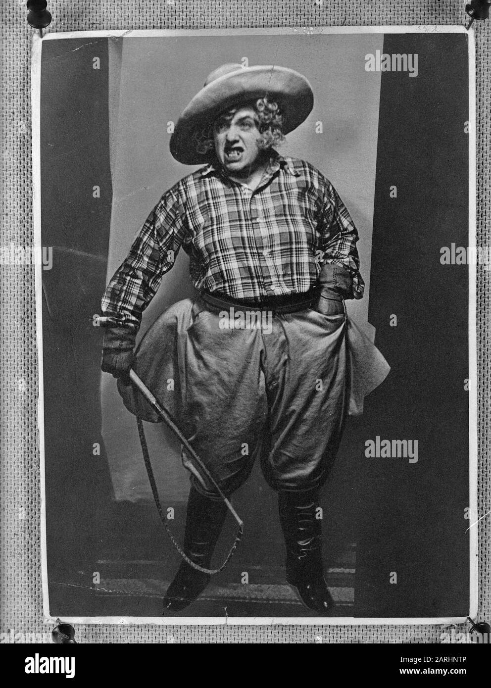 Henriette Davids als Cowboy Datum: 10. Februar 1948 Schlüsselwörter: Cowboys Personenname: Henriette Davids Stockfoto