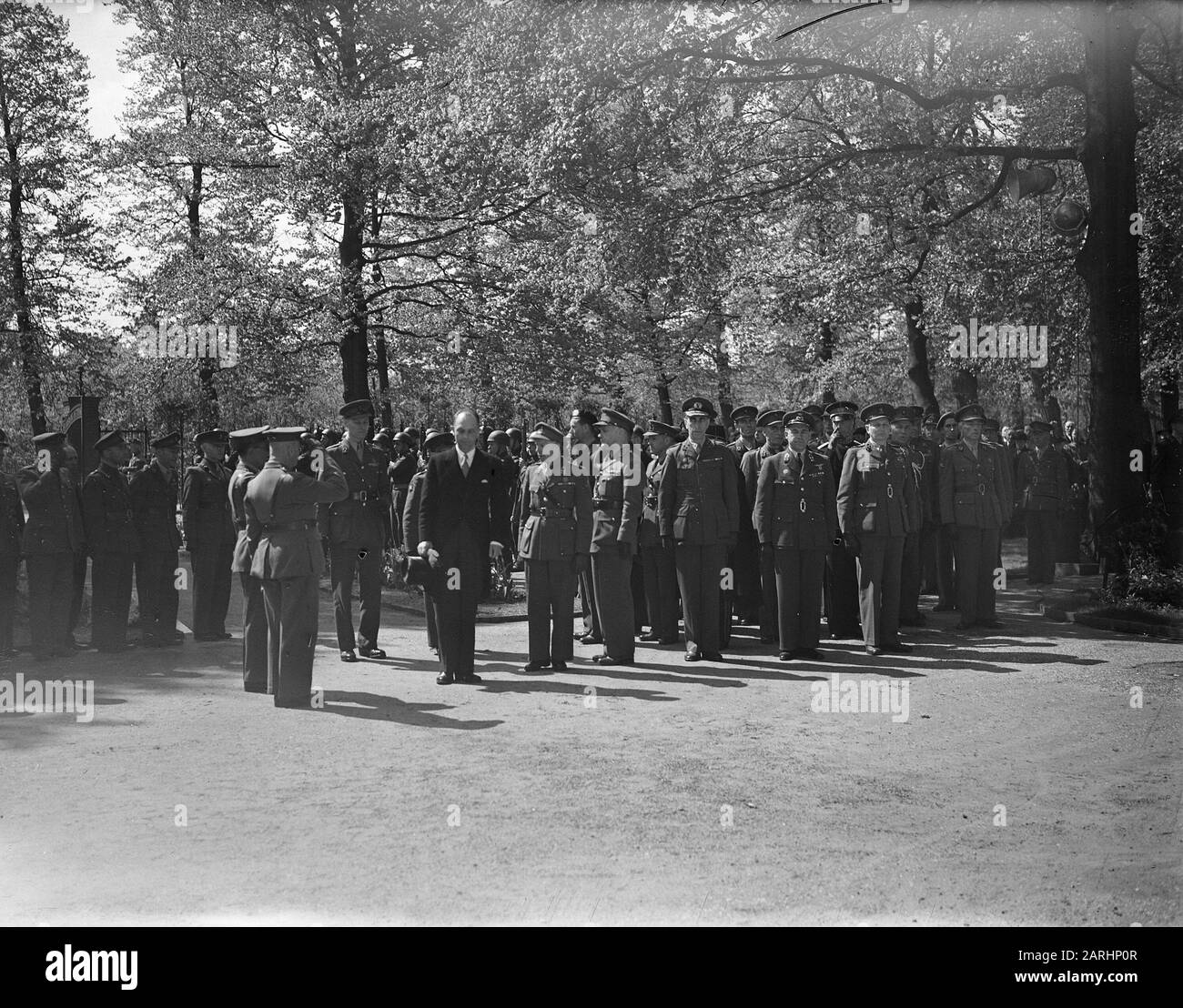Gedenkfeier am Grebbeberg Datum: 4. Mai 1948 Schlagwörter: Gedenkfeiern Personenname: GREBERG Stockfoto