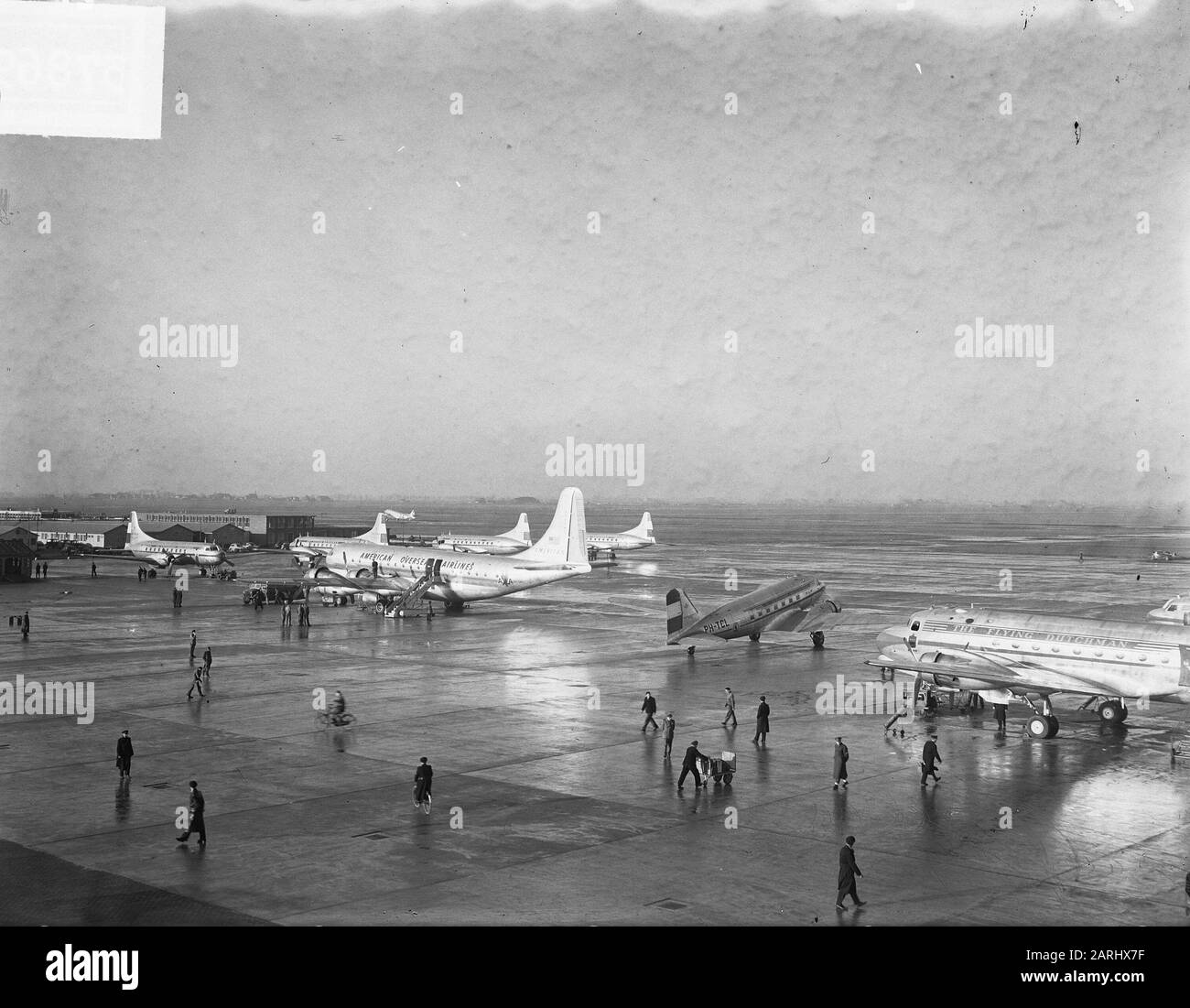 Strato Cruiser Norwegen von AOA auf Schiphol Datum: 12. Januar 1950 Ort: Noord-Holland, Schiphol Schlüsselwörter: Cruisers Stockfoto