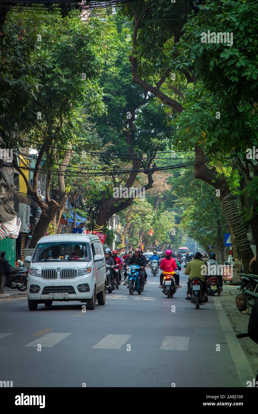 Eine Reise von Nord nach Südvietnamesen in 3 Wochen. Stockfoto