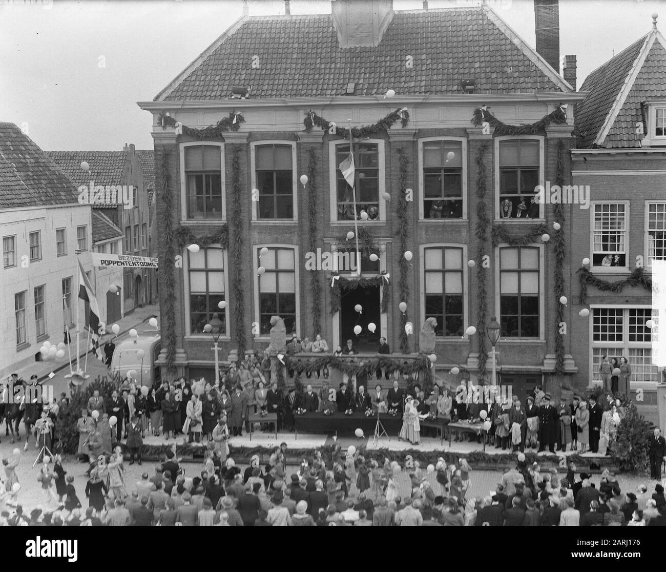 Zaltbommel 1100 Parade Datum: 23. September 1950 Ort: Gelderland, Zaltbommel Schlagwörter: Paraden Stockfoto