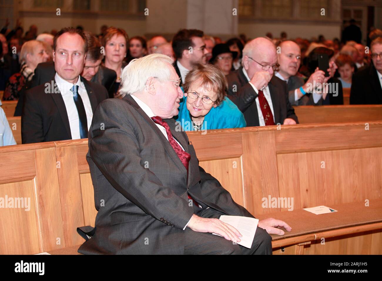 Hans-Jochen Vogel bei der Festveranstaltung '30 Jahre friedliche Revolution und Neubildung des Freistaates Sachsen - 90 Jahre Kurt Biedenkopf' in Stockfoto
