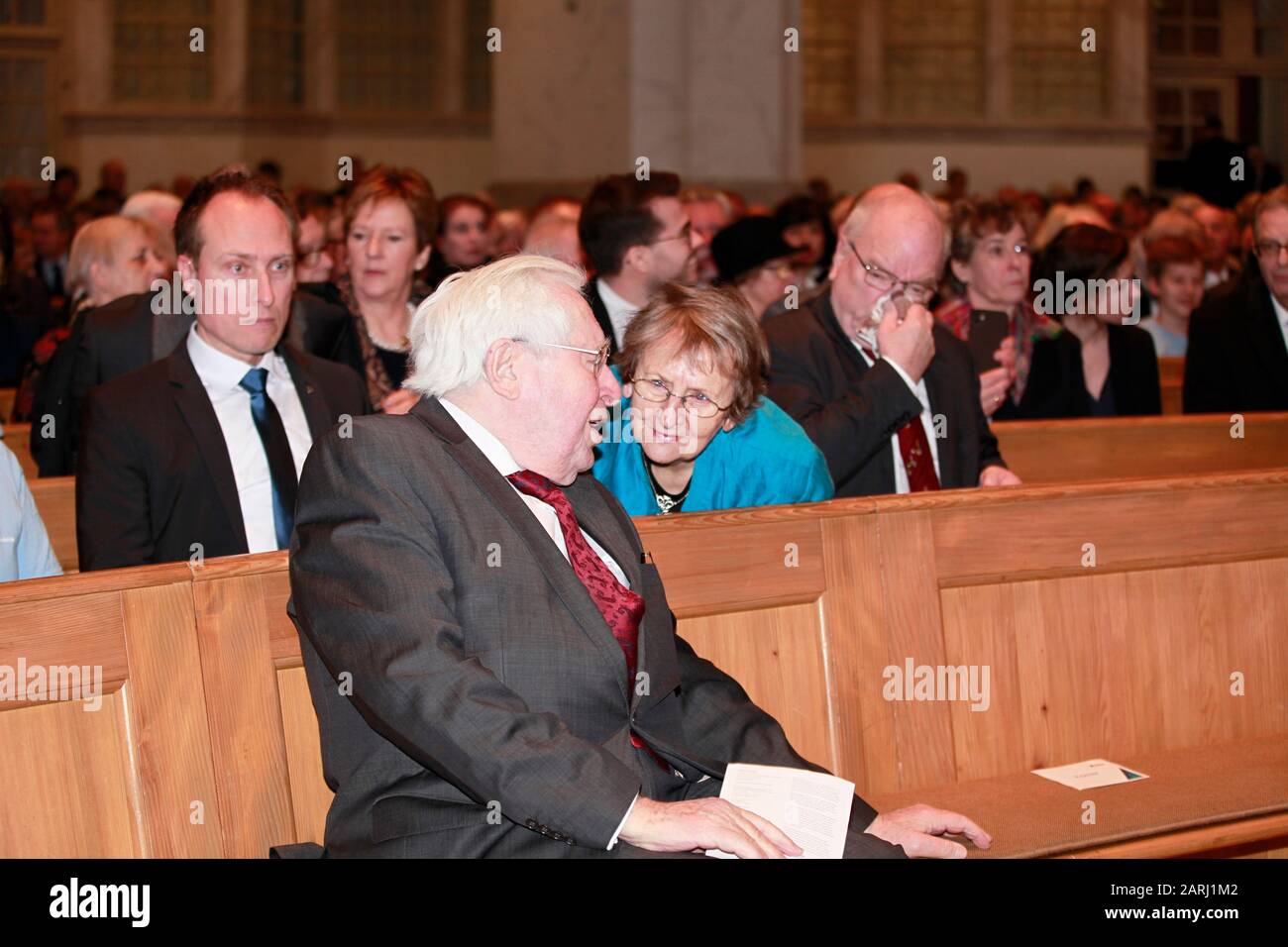 Hans-Jochen Vogel bei der Festveranstaltung '30 Jahre friedliche Revolution und Neubildung des Freistaates Sachsen - 90 Jahre Kurt Biedenkopf' in Stockfoto