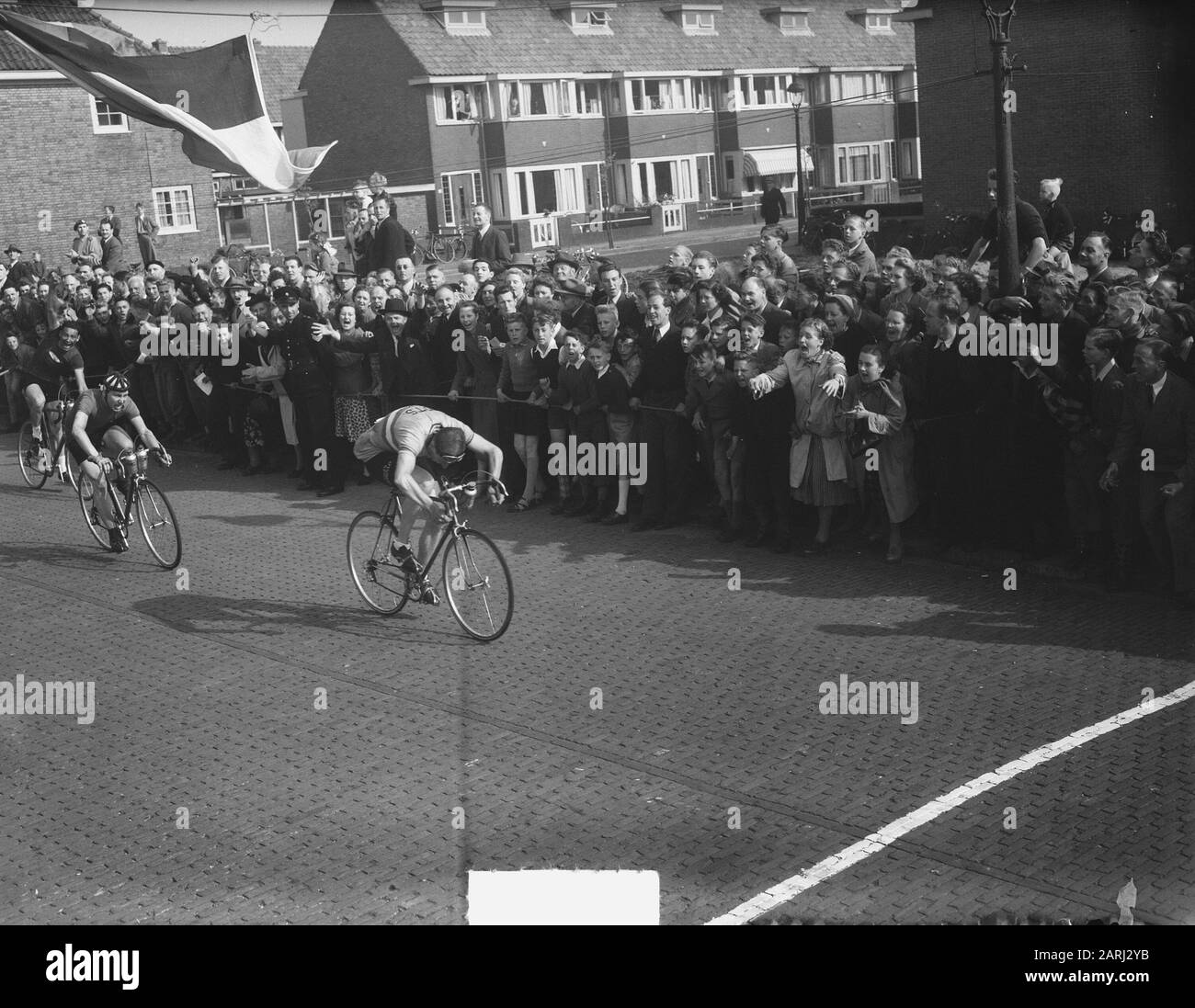 Runde van Southwest Niederlande Zieldatum: 3. Mai 1951 Schlagwörter: Sport, Radsport Stockfoto